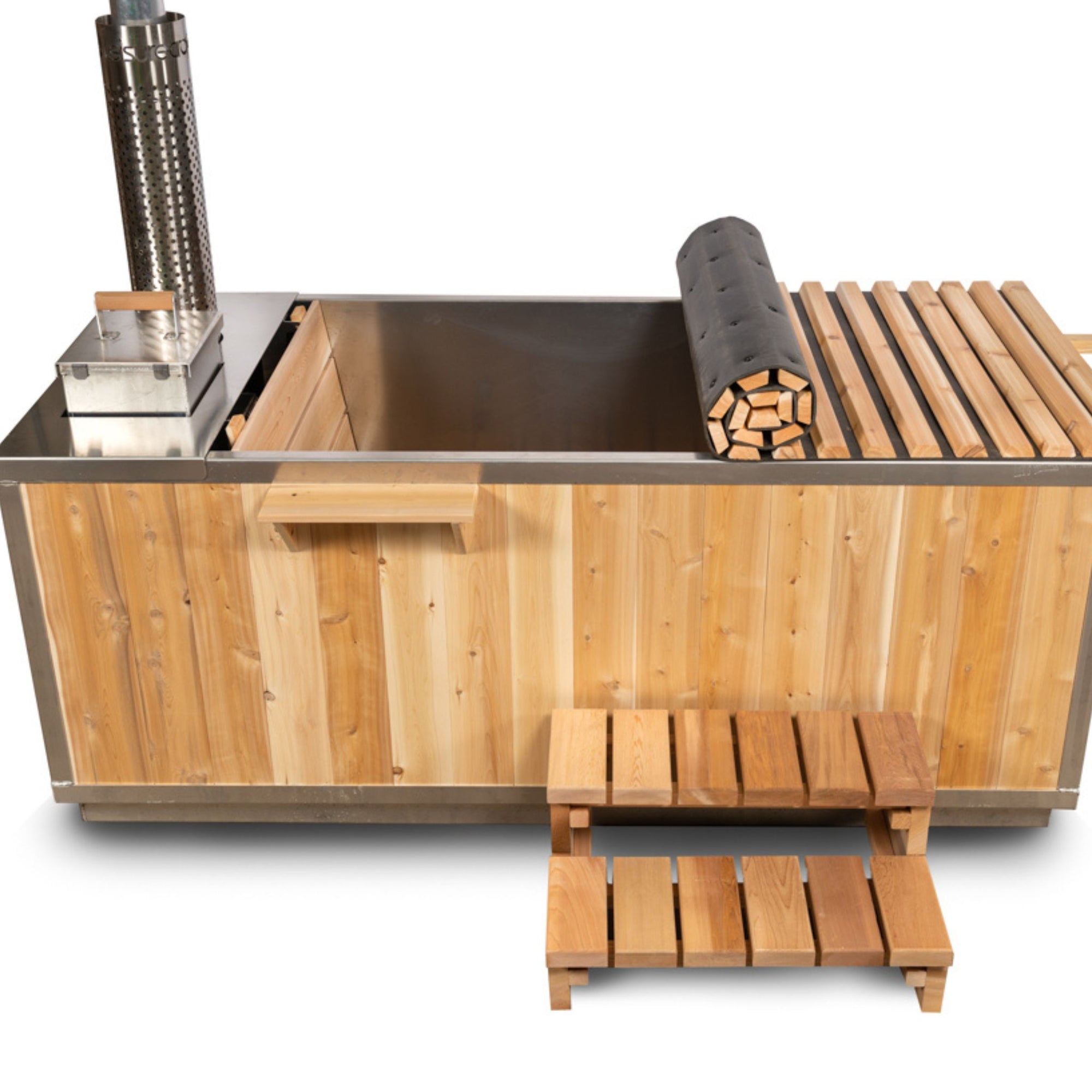 wood burning hot tub