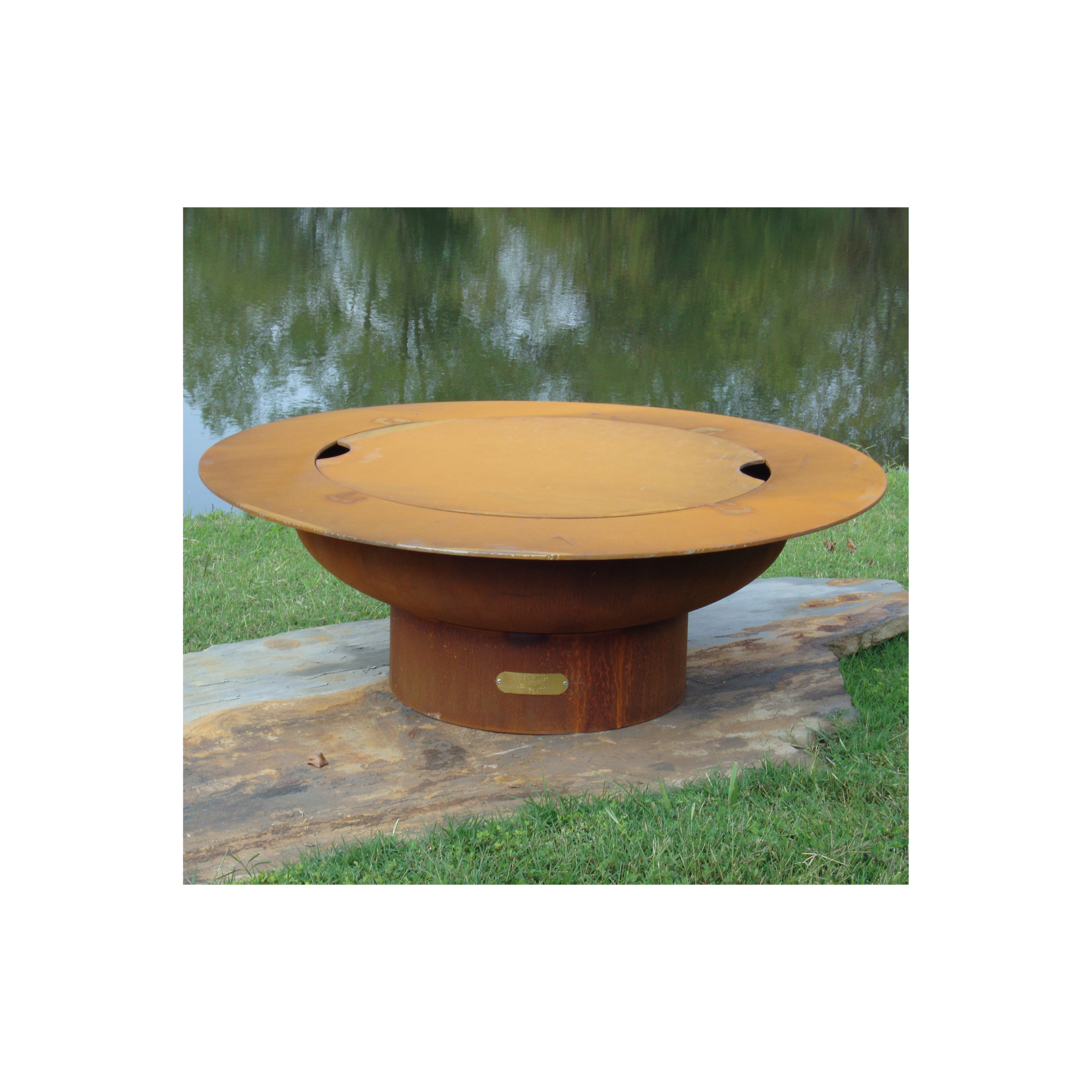Fire Pit Art Saturn with lid