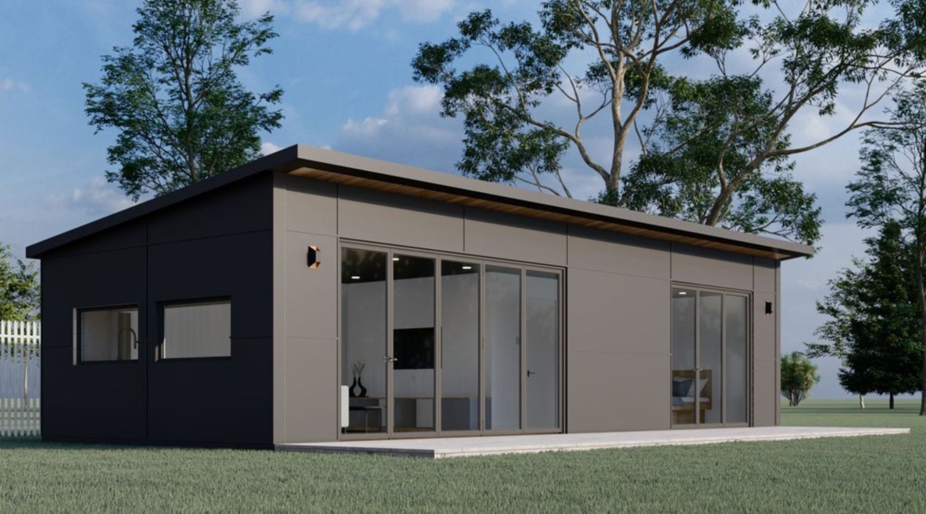 Modular Home brown exterior