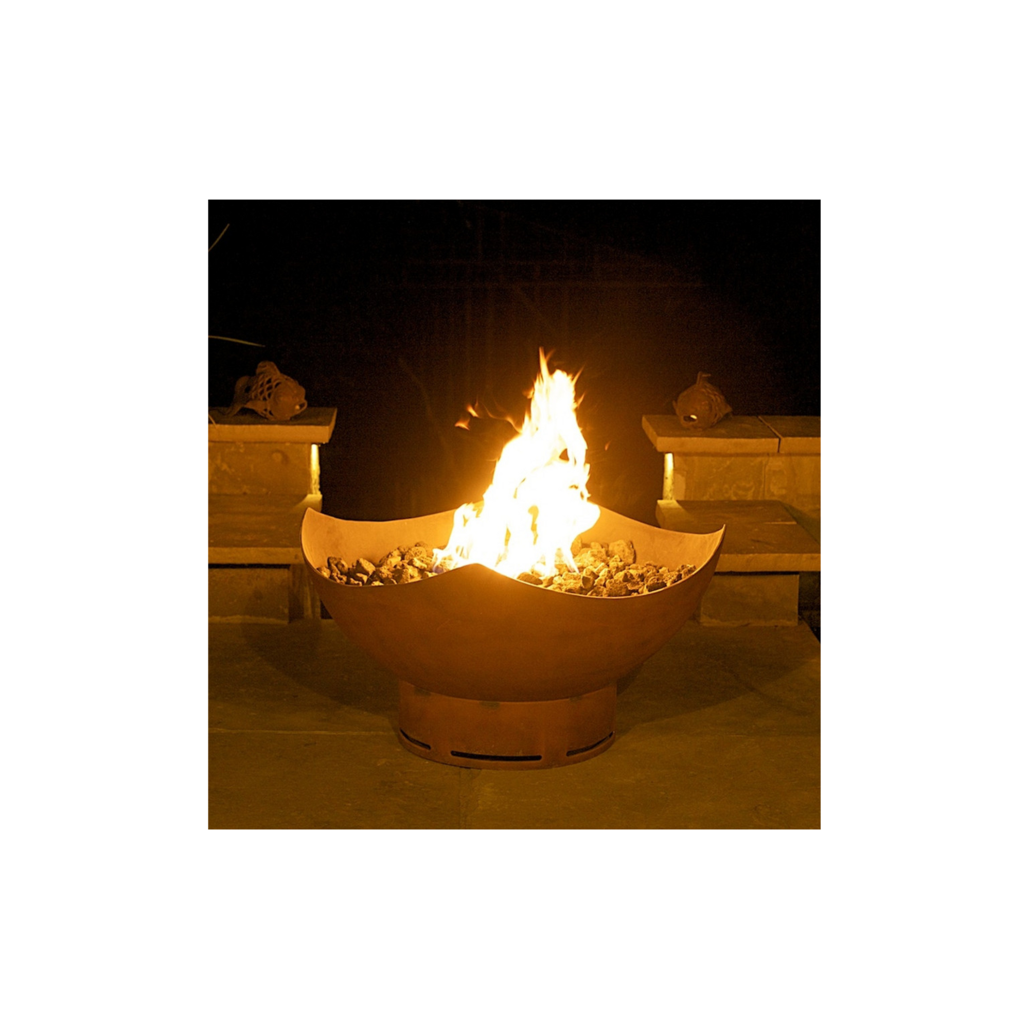 Fire Pit Art Manta Ray