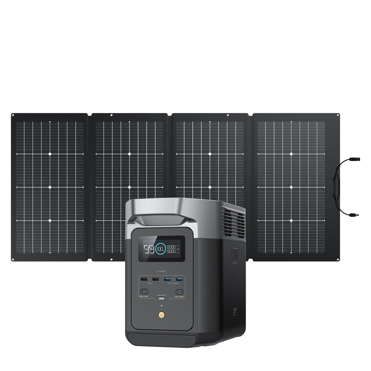 EcoFlow DELTA 2 with 220W Portable Solar Panel
