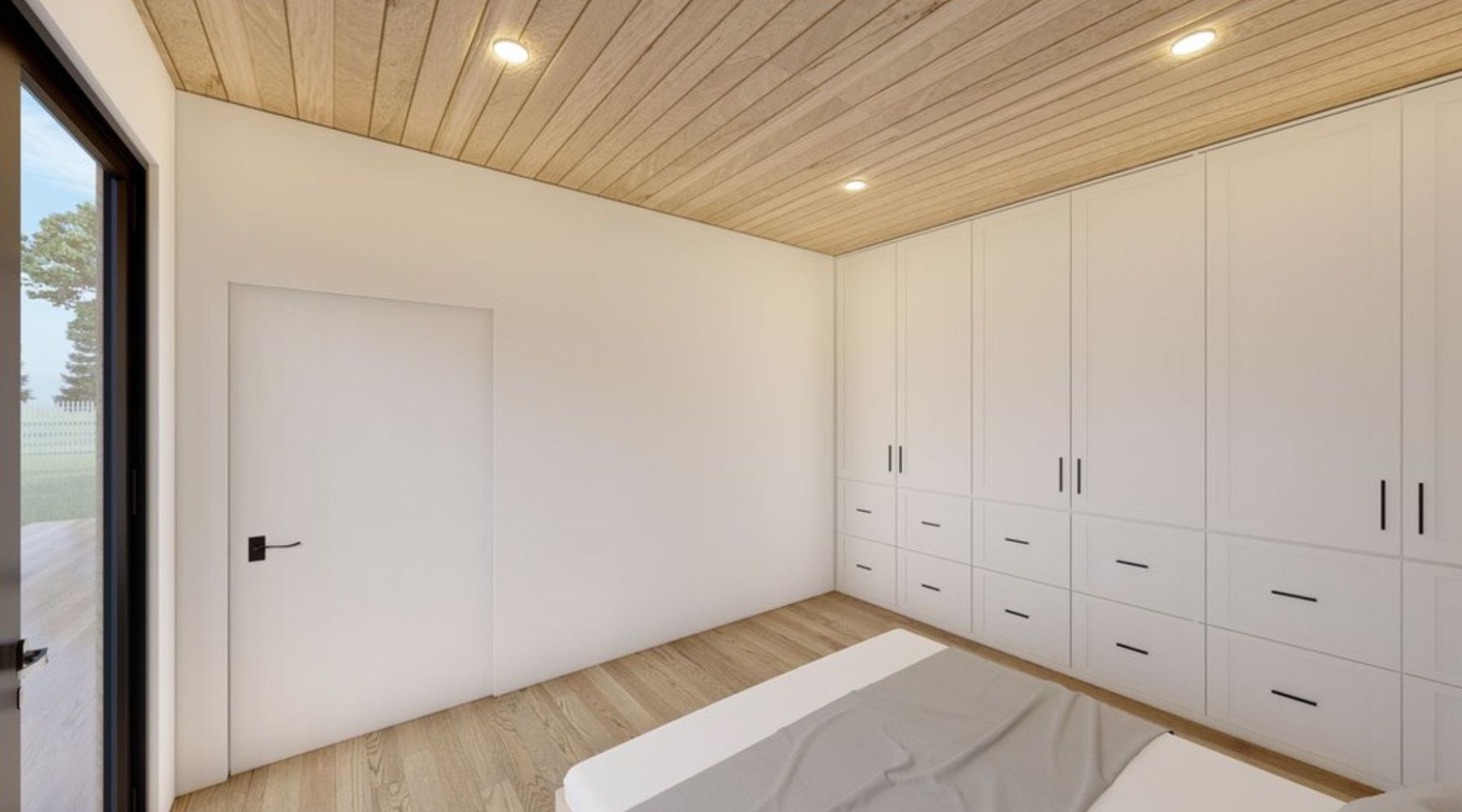 modular home bedroom