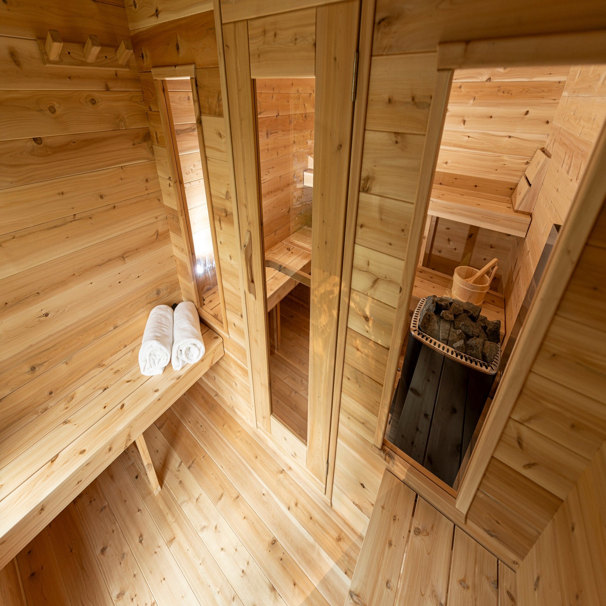 Leisurecraft Georgian Cabin Sauna with Changeroom