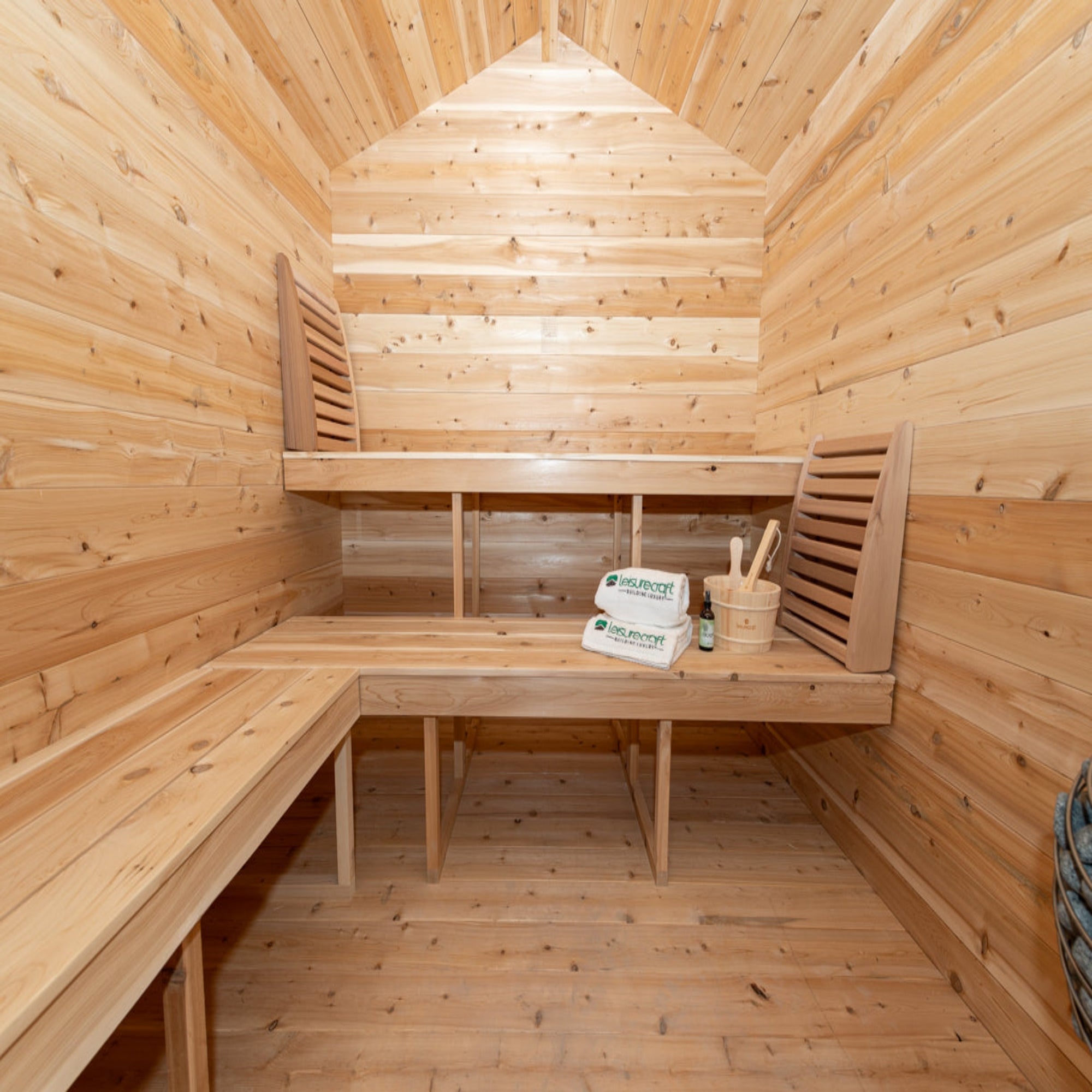 Leisurecraft CT Georgian Cabin Sauna with Porch