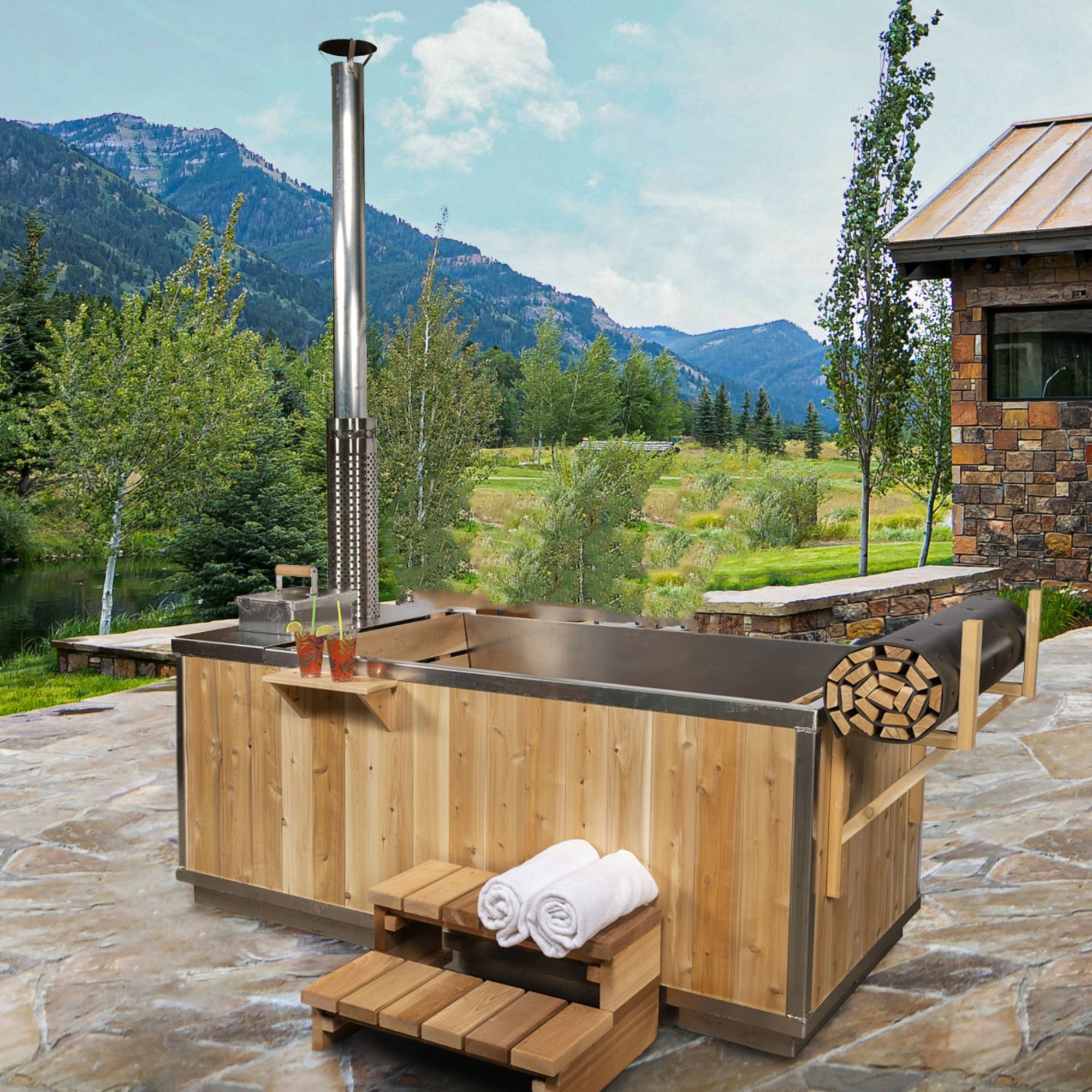 Leisurecraft Starlight Wood Burning Hot Tub